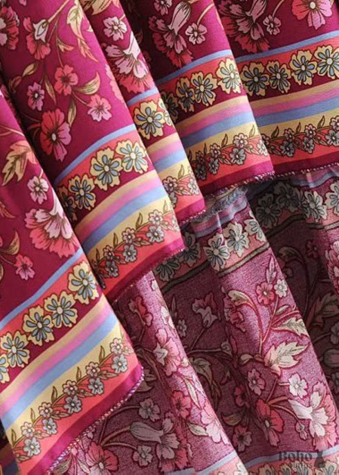 Faldas bohemias en azul Aurelia para mujer